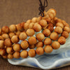 Mala Necklace 8 mm 108 Knotted Arborvitae Mala, Wood Bead Necklace, Hindu Buddhist Prayer Beads Tibetan, Wrist Rosary Buddhist Prayer Beads