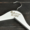 Personalized Bride Hanger - Bridesmaid Hangers - Wedding Dress Hanger - Bridal Dress Hanger - Wooden Engraved Hanger - Groom Groomsmen Gift