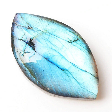 Large Natural Rainbow Labradorite Pendant - Silver labradorite Pendant Charm - Freeform Shaped Labradorite Stone - Jewelry Cabochon