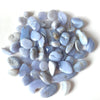 Blue Lace Agate Tumbled Stone - Communication Clarity Confidence - Throat Chakra - Reiki Healing - Gemstone Pebble - Nugget - Energy