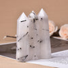 Black Tourmaline Quartz Point | Black Tourmaline Quartz Tower | Tourmaline Crystal Point | Tower | Generator | Obelisk | Home Decoration