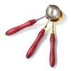 Wax Melting Spoon | Small spoon for melting wax | Wax Seal Supplies | Sealing Wax | Wax Stamps | Wooden Handle | Wax Melter | Heating Spoon