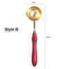 Wax Melting Spoon | Small spoon for melting wax | Wax Seal Supplies | Sealing Wax | Wax Stamps | Wooden Handle | Wax Melter | Heating Spoon