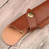Leather Knife Sheath - Vertical Knife Sheath With Snap Buckle - 22cm