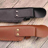 Leather Knife Sheath - Vertical Knife Sheath With Snap Buckle - 22cm