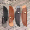 Leather Knife Sheath - Vertical Knife Sheath With Snap Buckle - 22cm