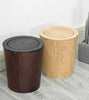 Simple Wooden Style Brown Recycle Bin With Cover, Waste Bin, Dustbin, Garbage Storage, Garbage Box, Bucket, Trash Can, Basket, Storage Bin