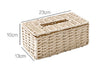 Handmade Woven Rope Tissue Box Cover - Woven Tissue Dispenser, Natural Rattan, Boho Tissue Box - Home Decor - Toilet Paper