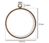 Round Embroidery Frame - Embroidery Ring - Decorative Embroidery Hoop - Bamboo Wooden Embroidery Hoop - Sewing Ring - Stitching Hoop