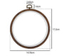 Round Embroidery Frame - Embroidery Ring - Decorative Embroidery Hoop - Bamboo Wooden Embroidery Hoop - Sewing Ring - Stitching Hoop