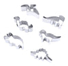 6 Pcs Dinosaur Cookie Cutter Set - Dino Sandwich Cutter - Biscuot Cutter - Biscuit Cutter - For Fondant Pastry Cooking Baking Supplies