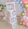 Balloon Box - Transparent Balloon Box with Letters - Clear Boxes For Birthday Baby Shower 1st Birthday Wedding Bridal Party