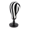 Mannequin Head Stand - Black White Manikin Head - Wig Head Stand - Mannequin Head for Wigs - Wig Mannequin Hat Display with Wooden Stand Unisex Adult