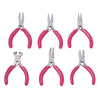 6 Pcs Jewelry Tool Set, Round Nose Pliers, Flat Nose Pliers, Wire Cutters, Jewelry Making Tools, Beading Suppliers, Jewelry Making with Bag