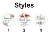 100 Pcs Custom Wedding Stickers - Personalized Wedding Labels - Customizable Floral Wedding Favors - Envelope Seals - Name Stickers