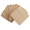 10 Pcs Basswood Blanks - Basswood Sheets Slices - Unfinished Wood Coaster - Wood Pieces for Crafts - Coaster Blanks for Carving