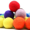 120 Pcs Felt Balls - 1.5 cm Wool Felt Balls Kit - Rainbow Felt Pom Poms Crafts for Making Garlands