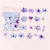 45 Pcs Flower Stickers for Scrapbooking - Color Diary Stickers - Bullet Journal Planner Book