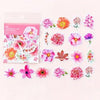 45 Pcs Flower Stickers for Scrapbooking - Color Diary Stickers - Bullet Journal Planner Book