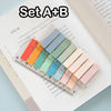 Transparent Index Sticky Notes Set - Index Stickers - Page Markers - Planner Bullet Journal Scrapbook - Study Supplies - School Stationary