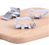 6 Pcs Dinosaur Cookie Cutter Set - Dino Sandwich Cutter - Biscuot Cutter - Biscuit Cutter - For Fondant Pastry Cooking Baking Supplies