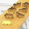 6 Pcs Dinosaur Cookie Cutter Set - Dino Sandwich Cutter - Biscuot Cutter - Biscuit Cutter - For Fondant Pastry Cooking Baking Supplies