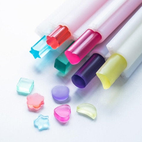 Pipe Mold Tube Mold Round Moon Star Tree Flower Candle Mold Soap Mold Flexible Mold Silicone Mold Handmade Soap Cake Mold