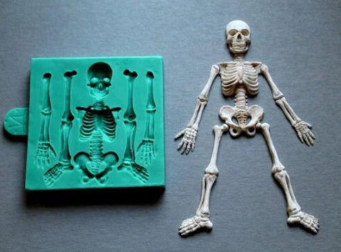 Skeleton Body Silicone Mold, Cake Mold, Chocolate Mold, Decoration Tools, Candle Plaster Silicone Mold, Polymer Clay, Resin Mold