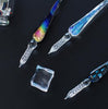 Glass Dip Pen Set - Glass Calligraphy Pen - Ink Pen - Oblique Pen - Gift for Writers and Artists