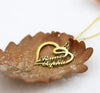 Personalized Couples Necklace - Custom Heart Name Necklace - Boyfriend Girlfriend Necklace - Gift for Her Girlfriend Wife - Friendship