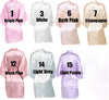 Custom Robe for Women - Personalized Bridesmaid Robe - Satin Robe for Birthday Wedding Bachelorette Pajamas - Kimono Bath Robes with Logo