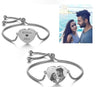 Custom Photo Bracelet - Personalized Photo Engraved Bracelet for Women - Heart Charm - Gift for Her Wife Girlfriend - Birthday Anniversary