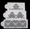 3 Pcs Lace Cake Stencil Set Cake Craft Stencils Cake Decorating Tool Damask Border Cake Side Cupcake Stencil Sugarcraft Decoration Mould