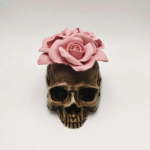 3D Skull Silicone Flower Mold, Silicone Mold, Soap Mold, Candle Plaster Decoration Tools, Polymer Clay, Resin Mold, Cake Mold, Chocolate