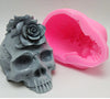 3D Skull Silicone Rose Flower Mold, Silicone Mold, Soap Mold, Candle Plaster Decoration Tools, Polymer Clay, Resin Mold, Cake Chocolate