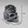 3D Skull Silicone Rose Flower Mold, Silicone Mold, Soap Mold, Candle Plaster Decoration Tools, Polymer Clay, Resin Mold, Cake Chocolate