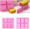 Soap Mold - 6 Cavities - Rectangle Silicone Soap Mold - Plaster Mold Ice Mold Silicone Mold Chocolate Mold - Polymer Clay Resin Moulds