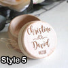 Custom Wedding Ring Box - Personalized Antique Style Ring Box -Wooden Engagement Ring Box Engraving - Customized Proposal Ring Box