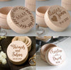 Custom Wedding Ring Box - Personalized Antique Style Ring Box -Wooden Engagement Ring Box Engraving - Customized Proposal Ring Box