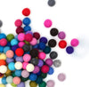 120 Pcs Felt Balls - 1.5 cm Wool Felt Balls Kit - Rainbow Felt Pom Poms Crafts for Making Garlands