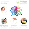 120 Pcs Felt Balls - 1.5 cm Wool Felt Balls Kit - Rainbow Felt Pom Poms Crafts for Making Garlands