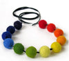 120 Pcs Felt Balls - 1.5 cm Wool Felt Balls Kit - Rainbow Felt Pom Poms Crafts for Making Garlands