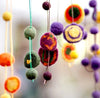 120 Pcs Felt Balls - 1.5 cm Wool Felt Balls Kit - Rainbow Felt Pom Poms Crafts for Making Garlands