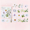 45 Pcs Flower Stickers for Scrapbooking - Color Diary Stickers - Bullet Journal Planner Book