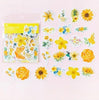 45 Pcs Flower Stickers for Scrapbooking - Color Diary Stickers - Bullet Journal Planner Book