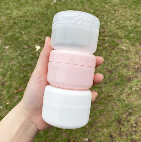 Cosmetic Empty Jar, Containers Cream Lotion Bottle Storage Jar, Screw Top, Cosmetic Pot, Homemade Creams Lip Balm Hand Butter Beard Wax