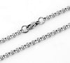 Stainless Steel Rolo Necklace for Men Women - Pearl Style Chain for Jewelry Making DIY Supplies
