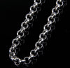 Stainless Steel Rolo Necklace for Men Women - Pearl Style Chain for Jewelry Making DIY Supplies