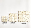 50 Blank Wooden Puzzle Pieces - Unfinished Wood Craft Puzzle - Mini DIY Puzzle - Create your Own Puzzle - Puzzle Holz Zum Bemalen Crafting