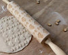 Embossed Rolling Pin Pattern - Heart Shaped Rolling Pin - Baking Supplies - Cookie Making